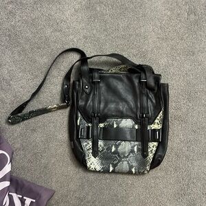 Grey and snake skin print Kooba Crossbody